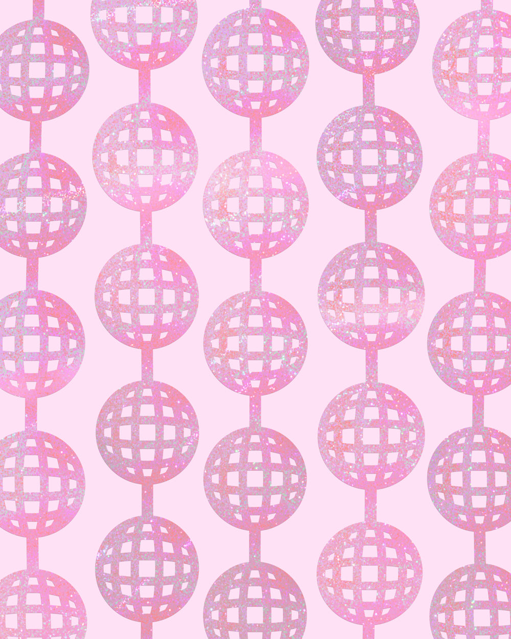 Pink Disco Curtain