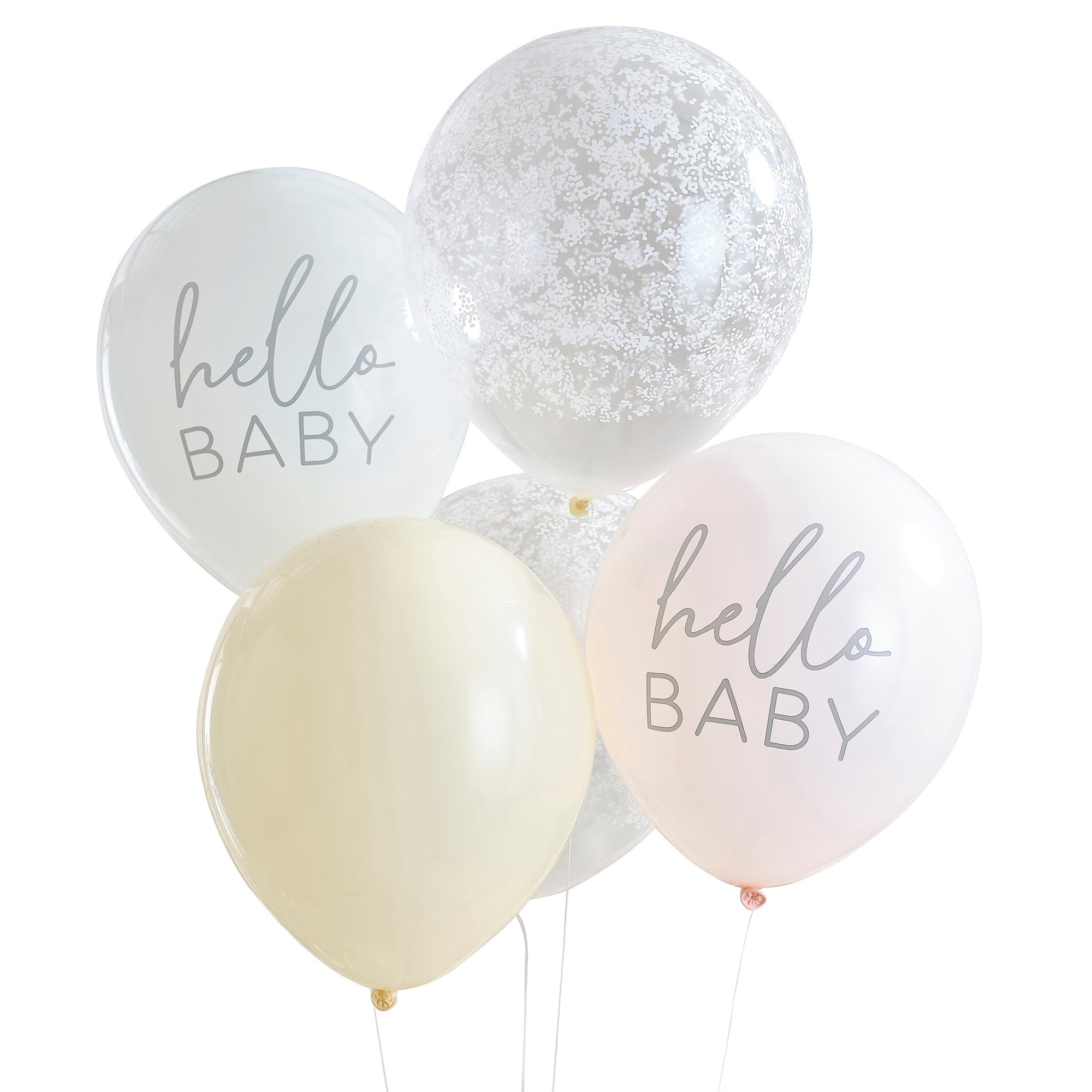 Hello Baby Floral Baby Shower Balloon Bundle