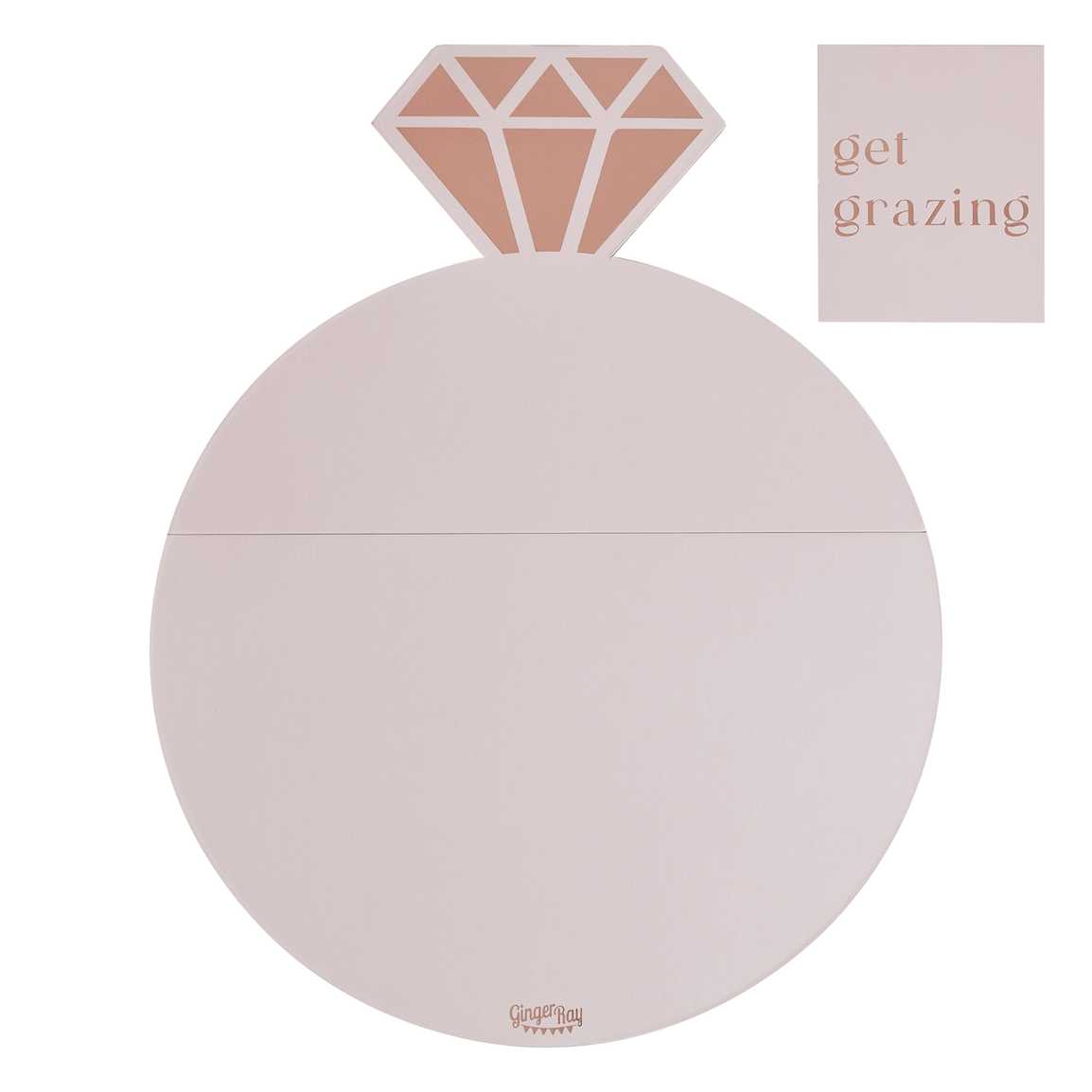Rose Gold and Pink Engagement Ring Grazing Board Kit