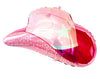 26" Pink Cowgirl Hat Foil Balloon