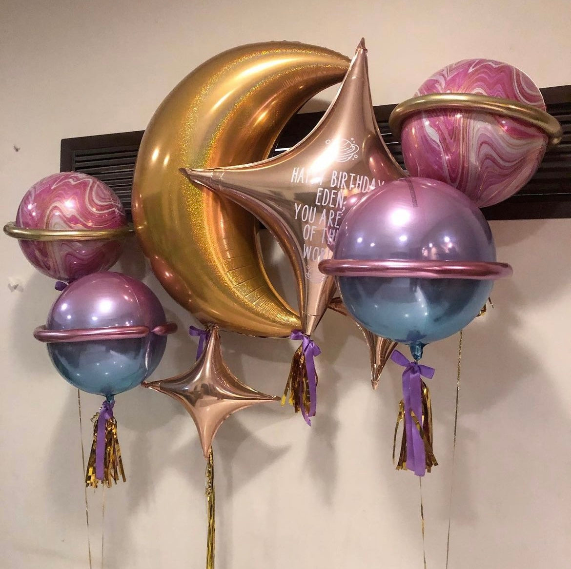 Pastel Pink &amp; Blue Ombré Orbz Balloon