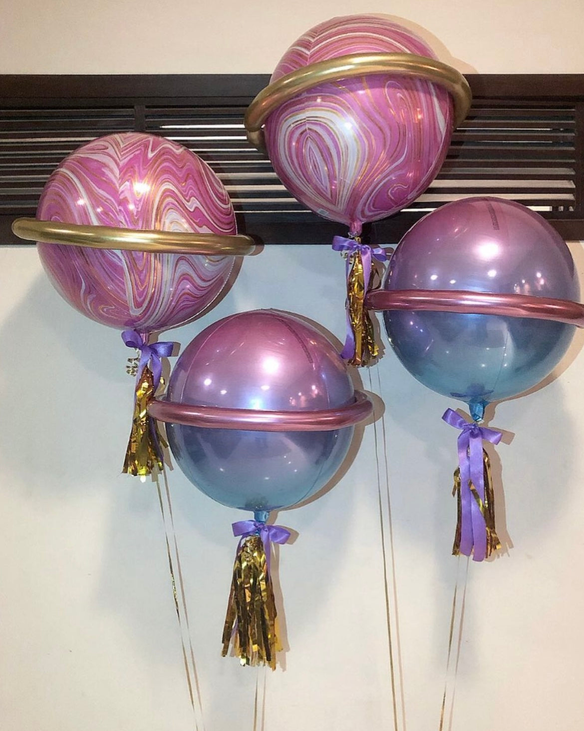 Purple Marblez Orbz Balloon