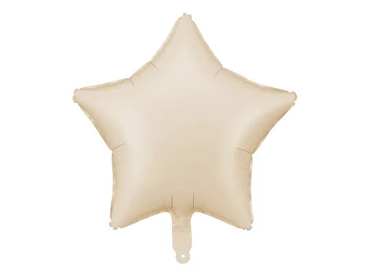 Beige Star Foil Balloon