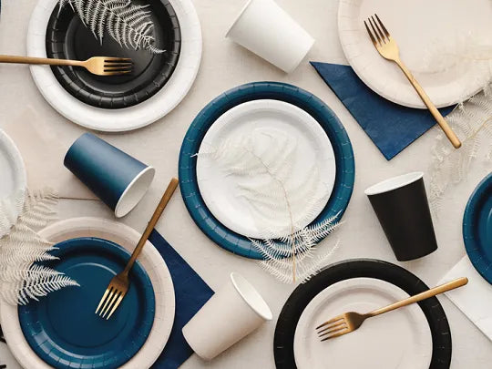 Navy Blue Paper Cups