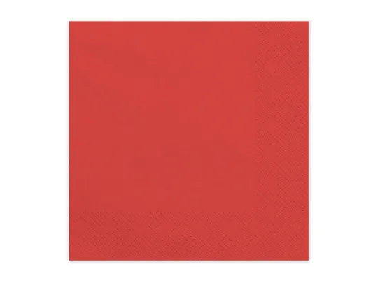 Deep Red Paper Napkins