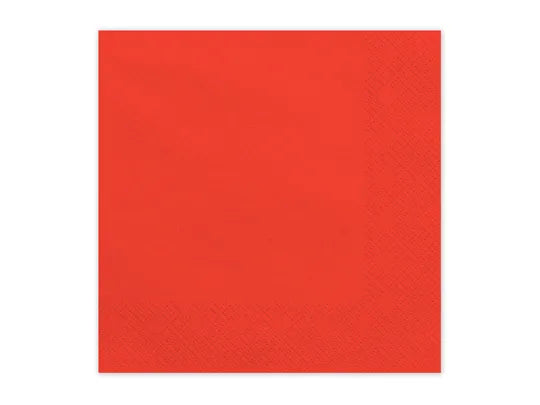Red Paper Napkins