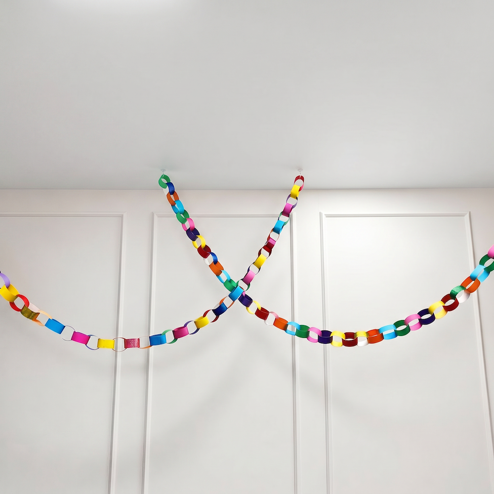 Rainbow Paper Chain Set