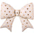 Cream & Gold Heart Bow Foil Balloon