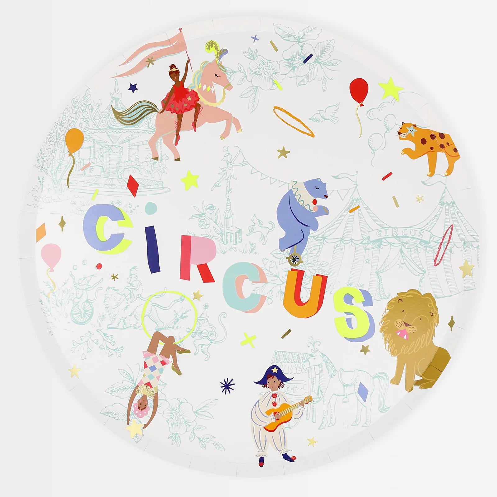Circus Dinner Plates by Meri Meri