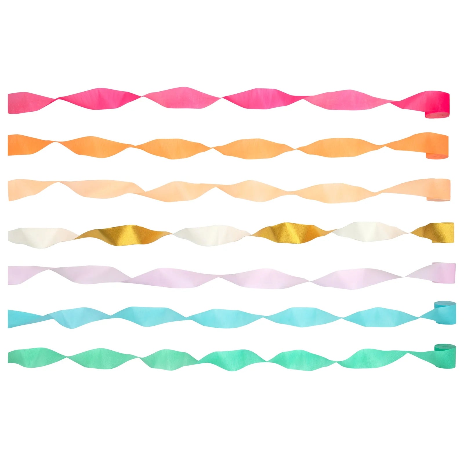 Bright Crepe Paper Streamers by Meri Meri