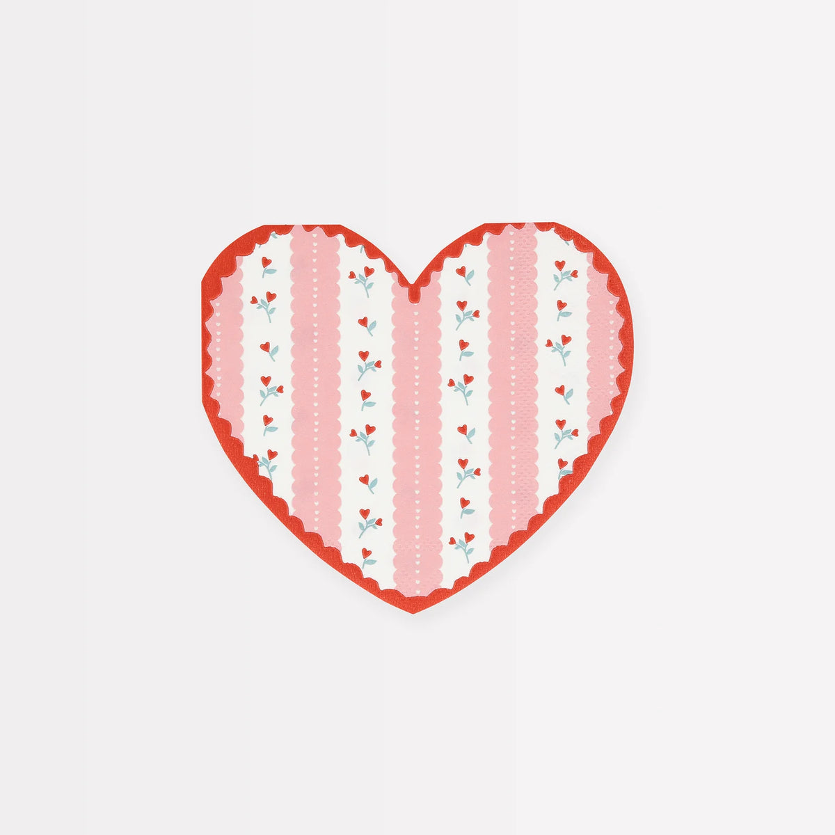 Vintage Rose Heart Napkins by Meri Meri