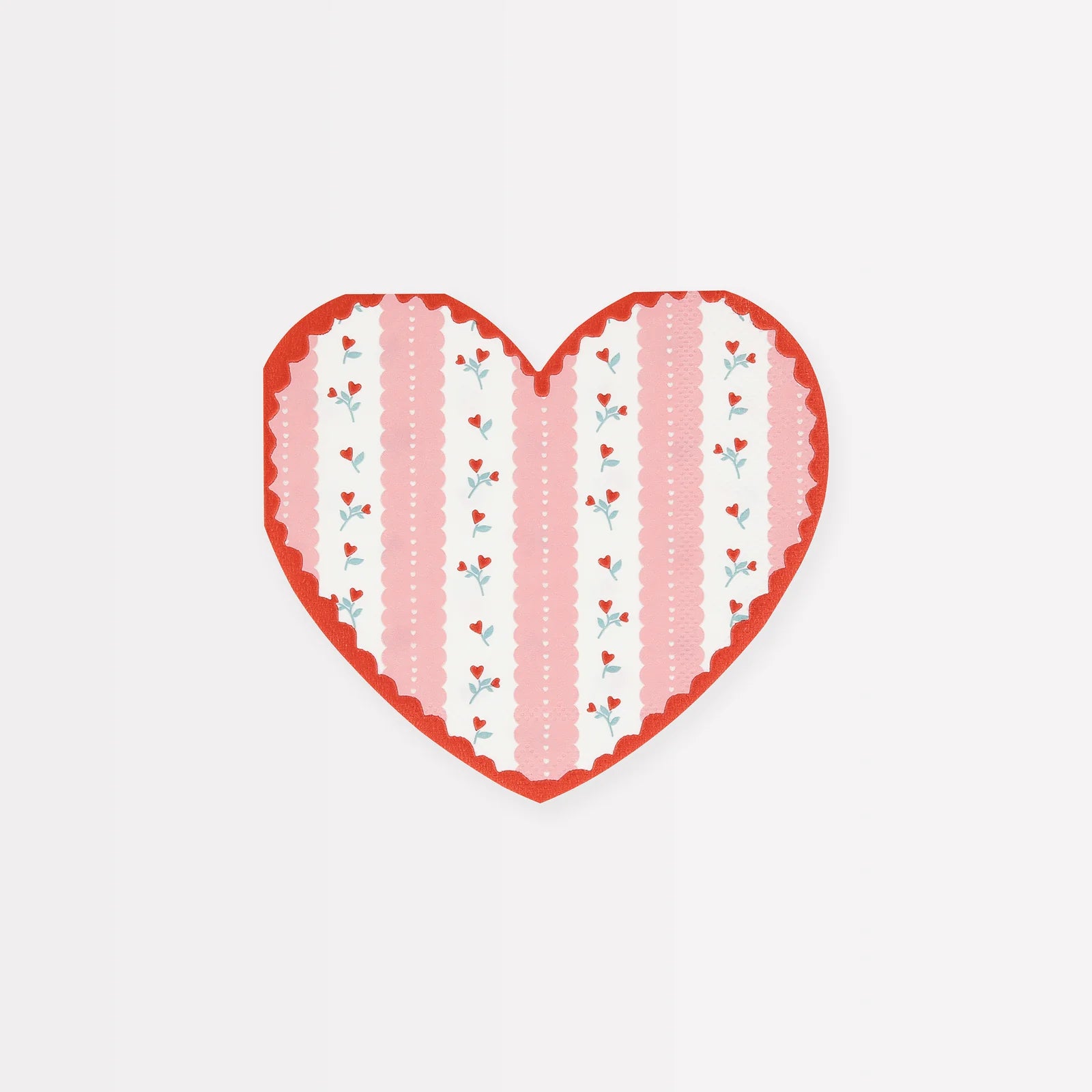 Vintage Rose Heart Napkins by Meri Meri