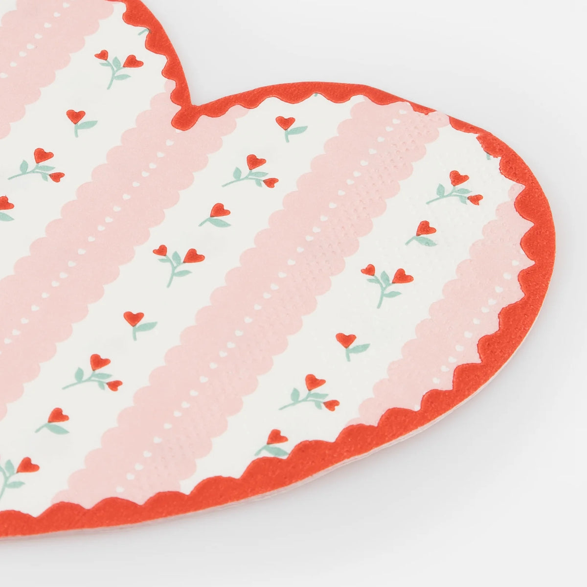 Vintage Rose Heart Napkins by Meri Meri