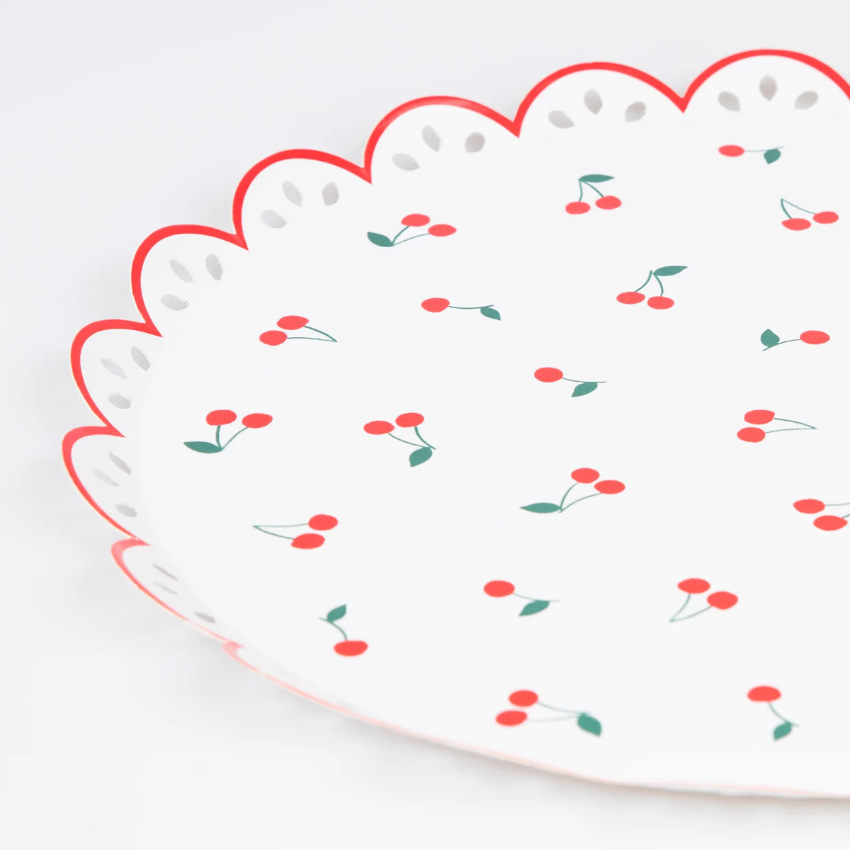 Cherry Pattern Dinner Plates by Meri Meri