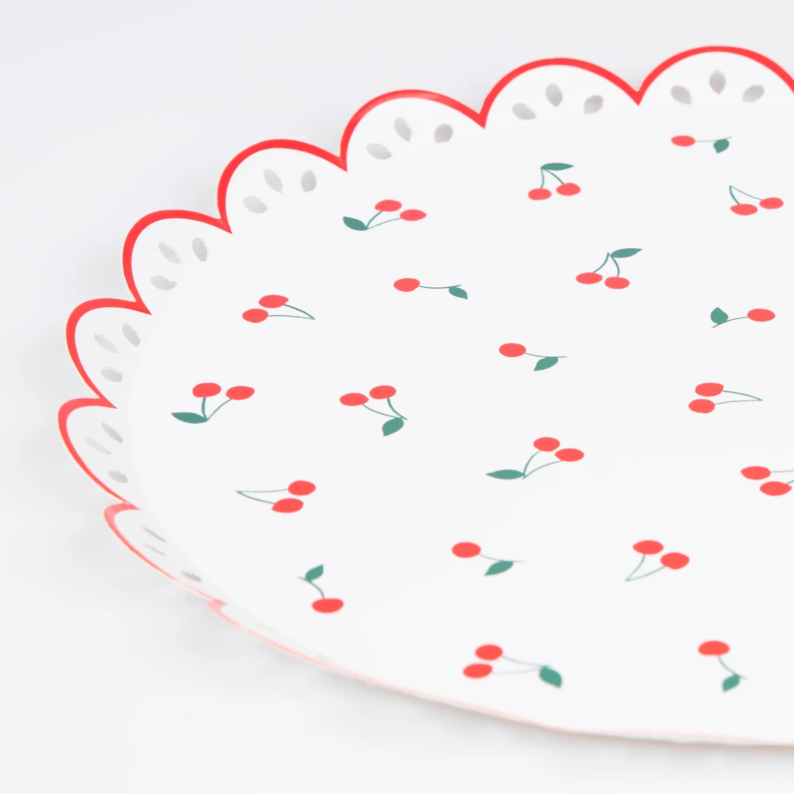 Cherry Pattern Dinner Plates by Meri Meri