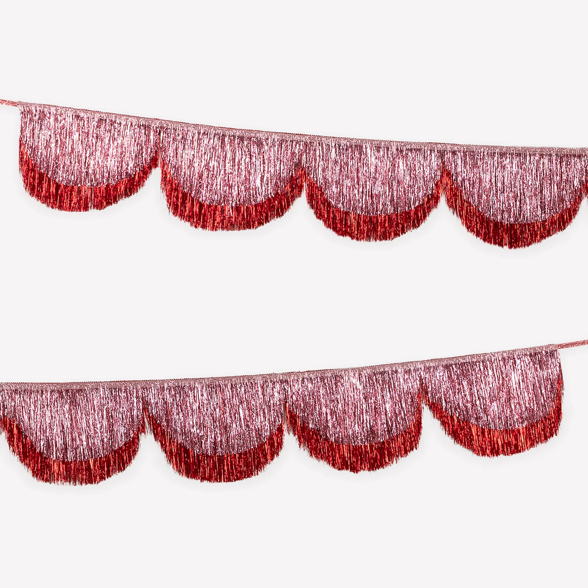 Pink Tinsel Scallop Garland by Meri Meri
