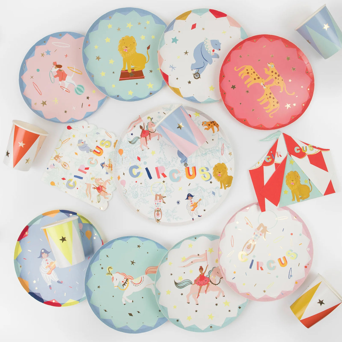 Circus Side Plates by Meri Meri