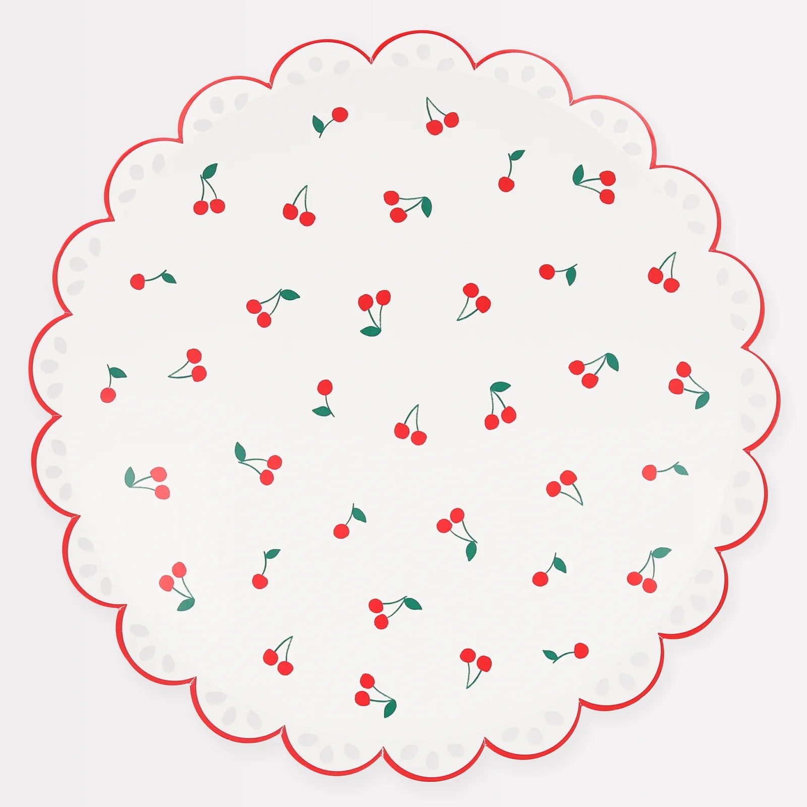 Cherry Pattern Dinner Plates by Meri Meri