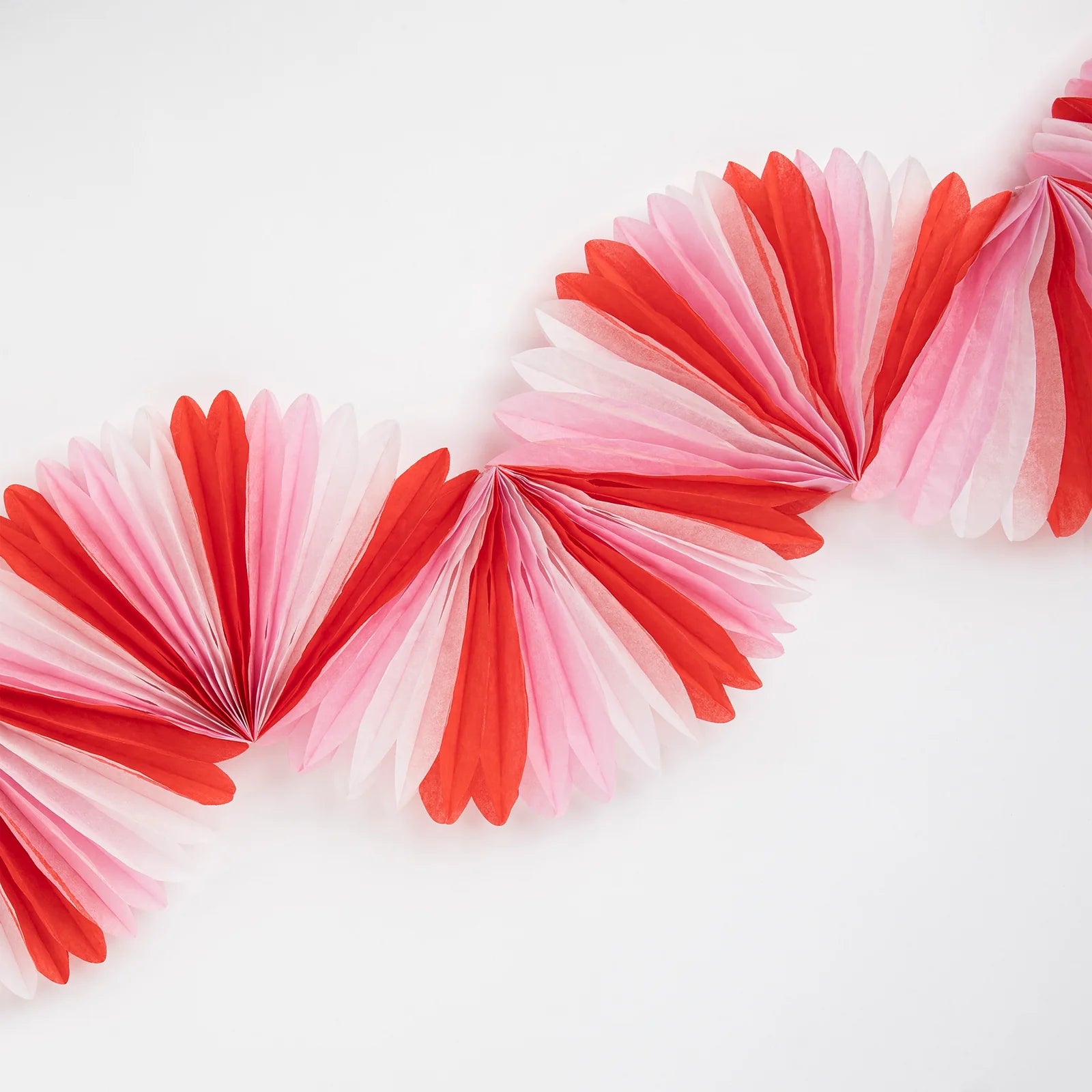 Candy Cane Stripe Honeycomb Garland by Meri Meri