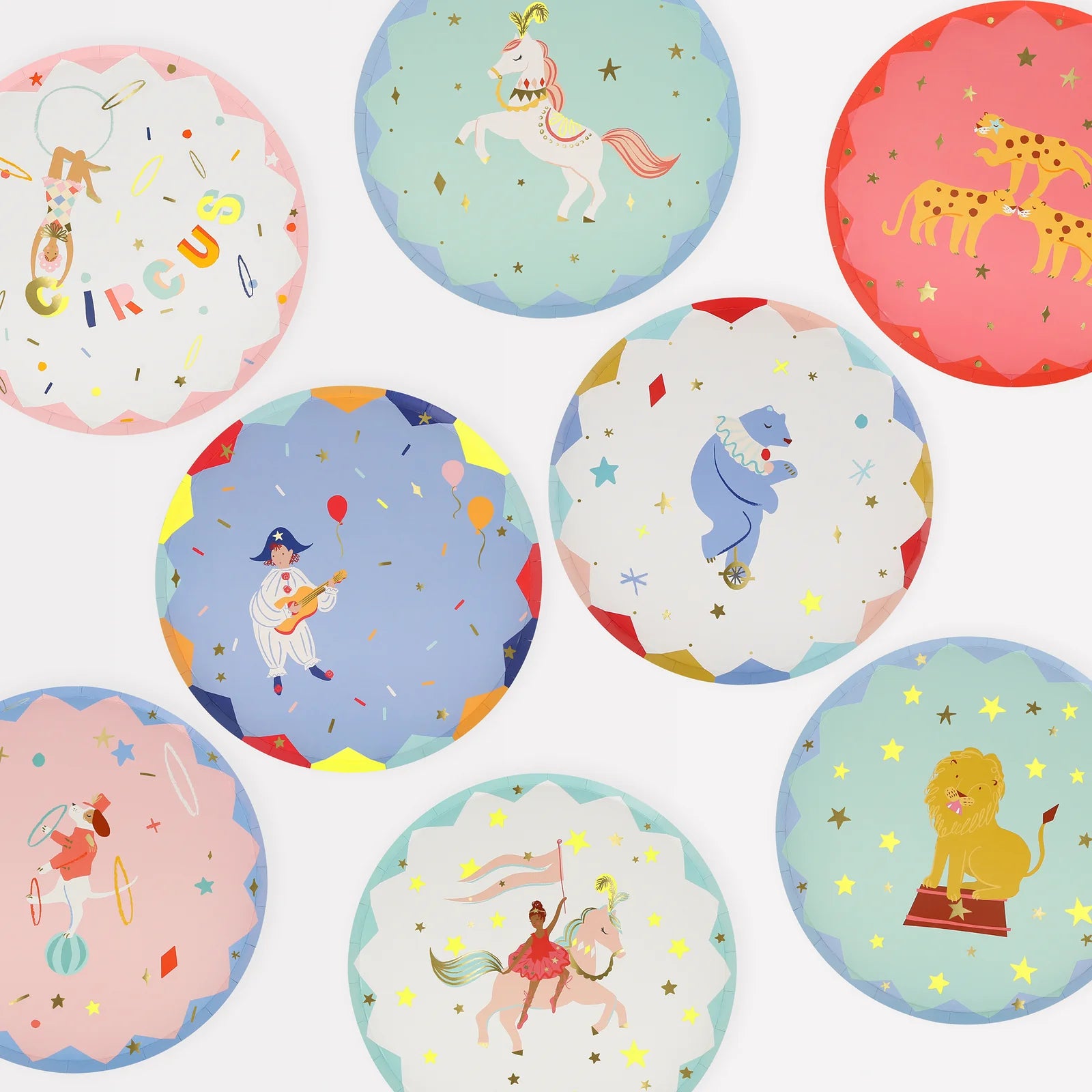 Circus Side Plates by Meri Meri