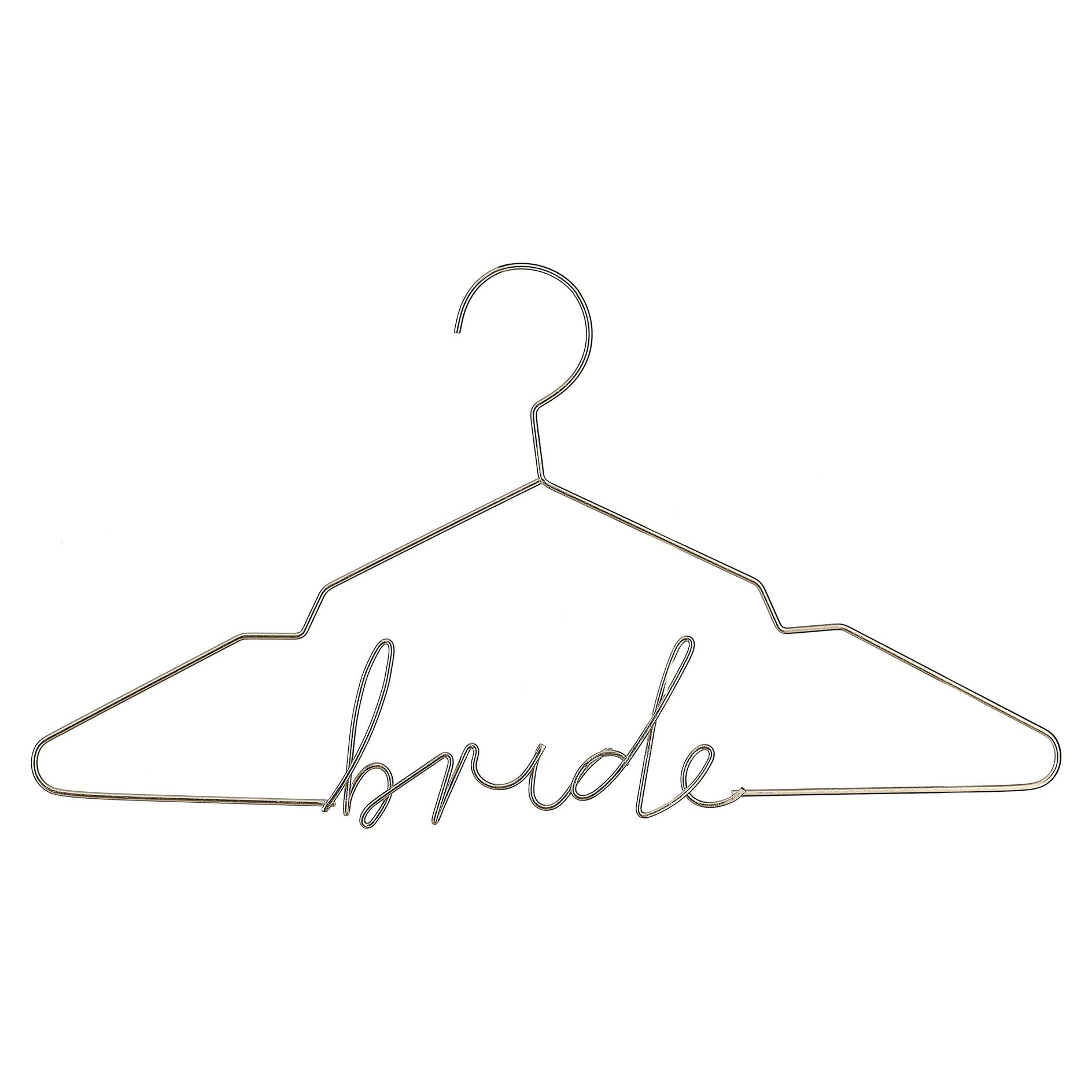 Gold Metal Bride Hanger