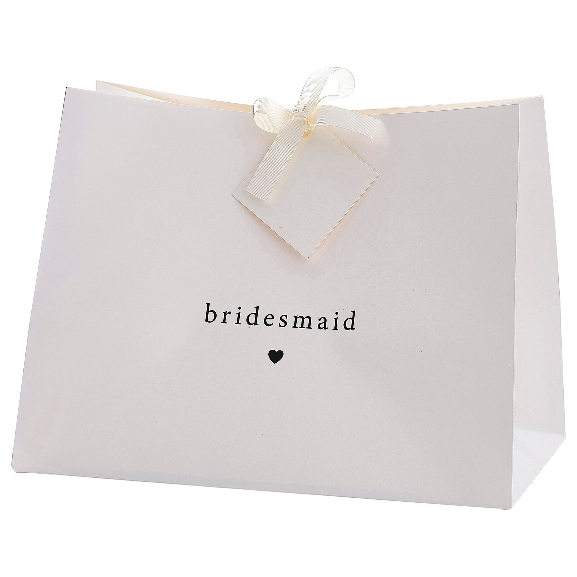 White Bridesmaid Gift Bag
