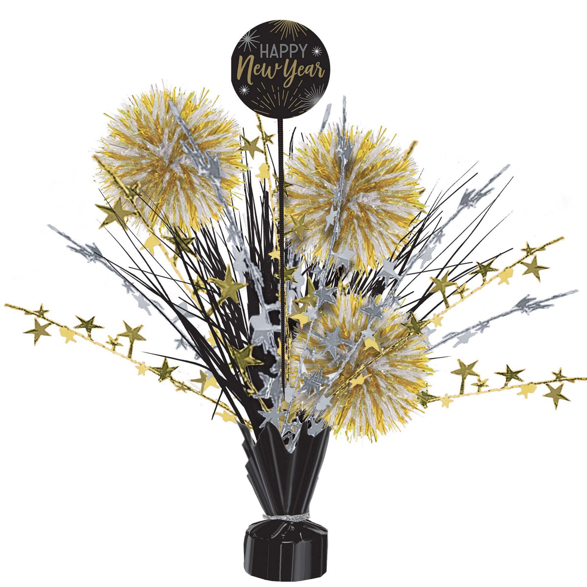 New Year&#39;s Tinsel Burst Centrepiece