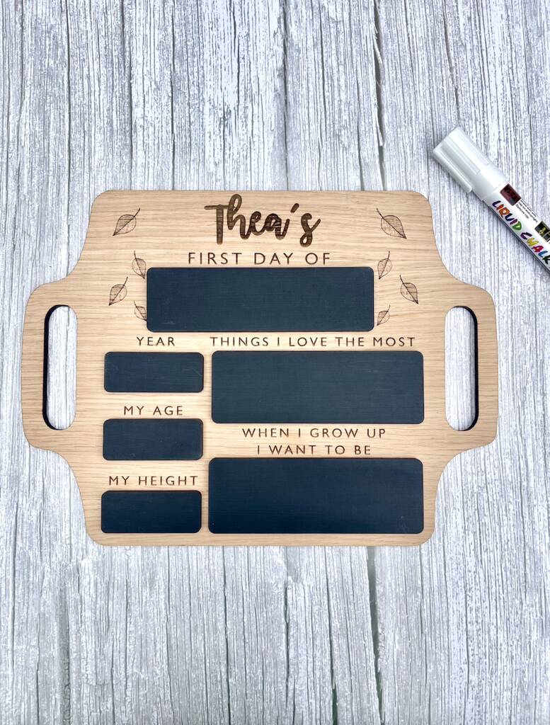 First Day of School Wooden Sign Board
