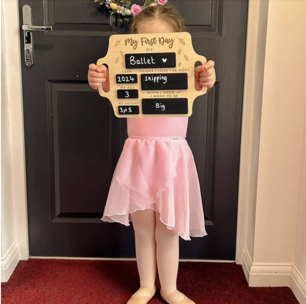 First Day of School Wooden Sign Board