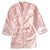 Pink Satin Embroidered Dressing Gown 9-12yrs