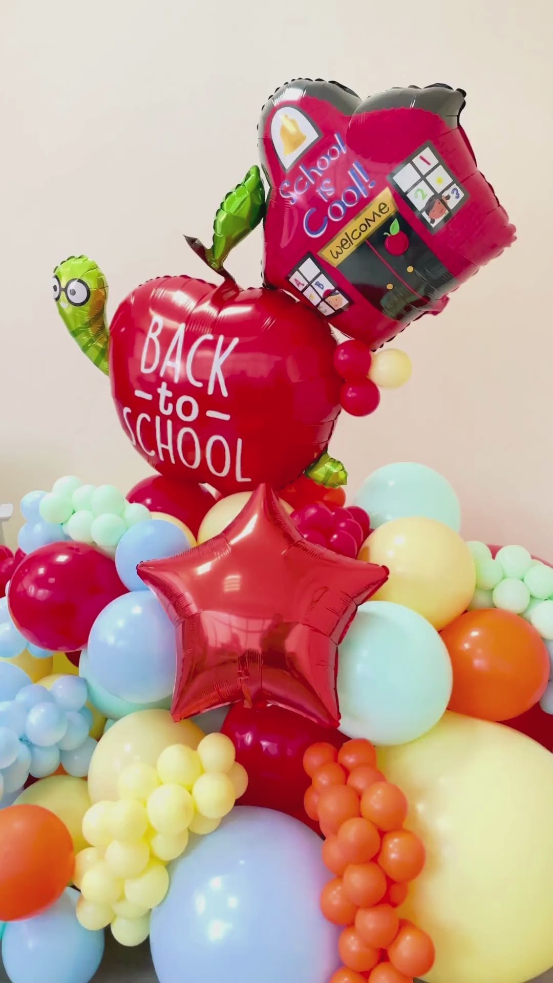 Back To School Balloon Cluster