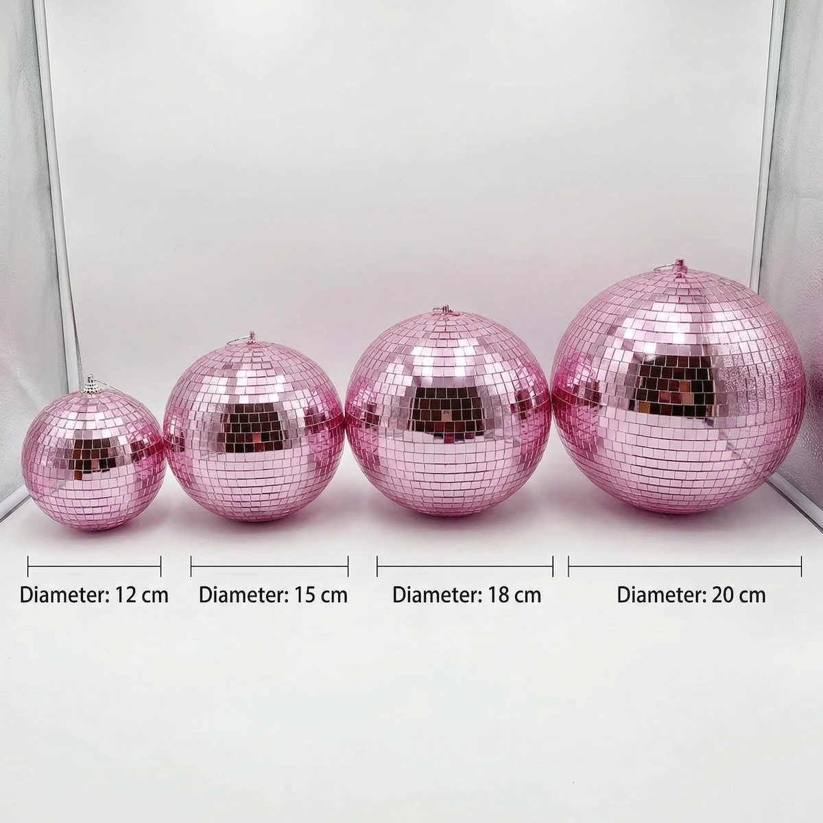 Pink Reflective Disco Mirror Ball