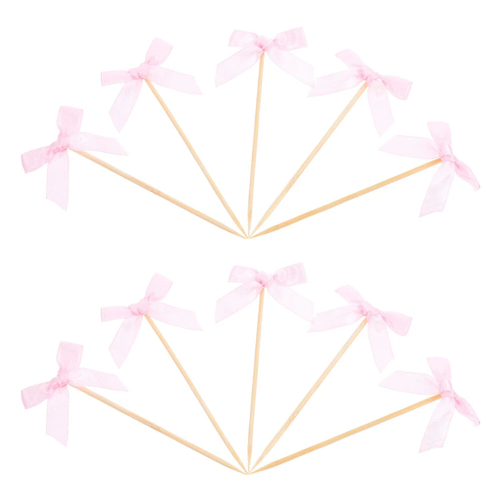 Mini Bow Cupcake Toppers