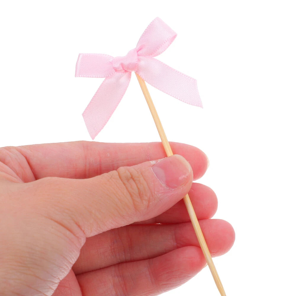 Mini Bow Cupcake Toppers