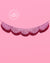 Tickled Pink Scallop Fringe Banner
