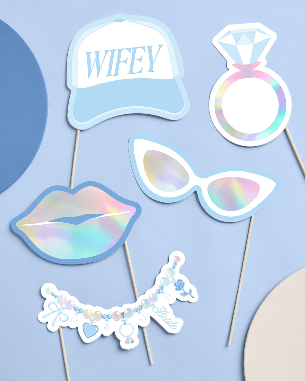 Something Blue Bridal Props