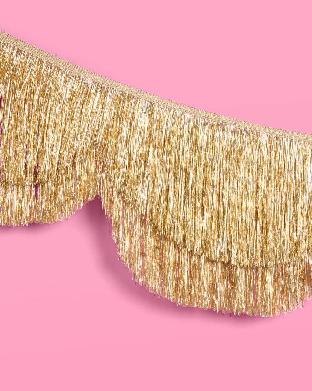 Stay Golden Scallop Fringe Banner