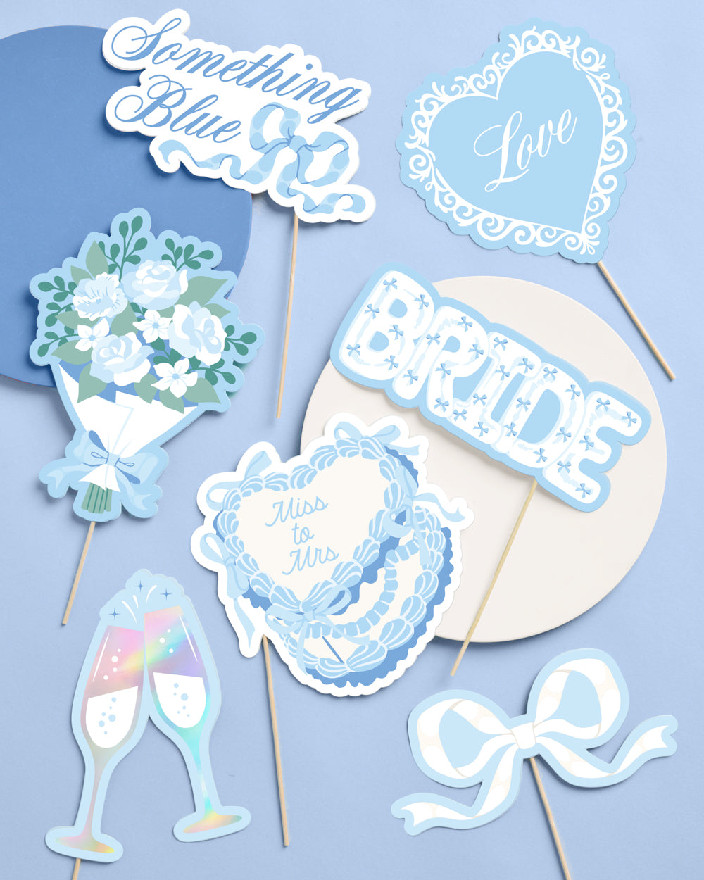 Something Blue Bridal Props