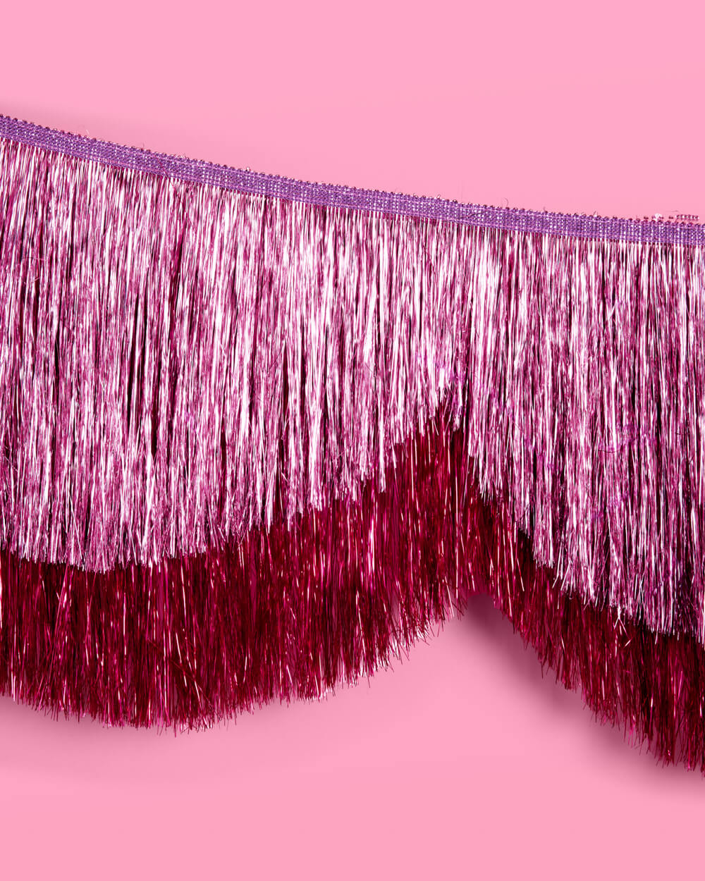 Tickled Pink Scallop Fringe Banner