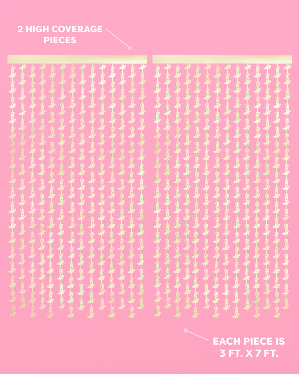Gold Cowgirl Curtain Pack