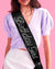 Black Rhinestone Birthday Girl Sash