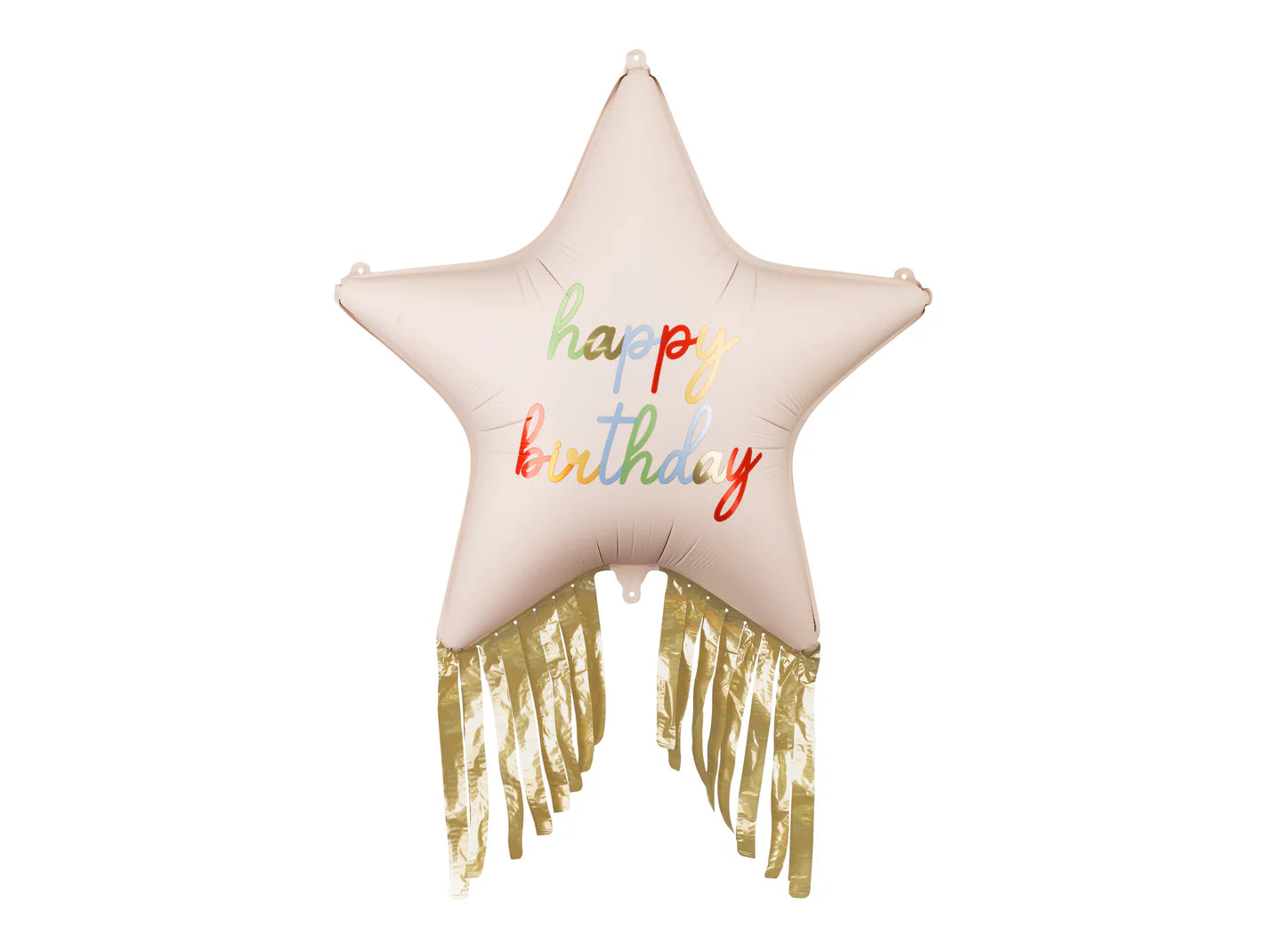 Fringe Star Happy Birthday Foil Balloon