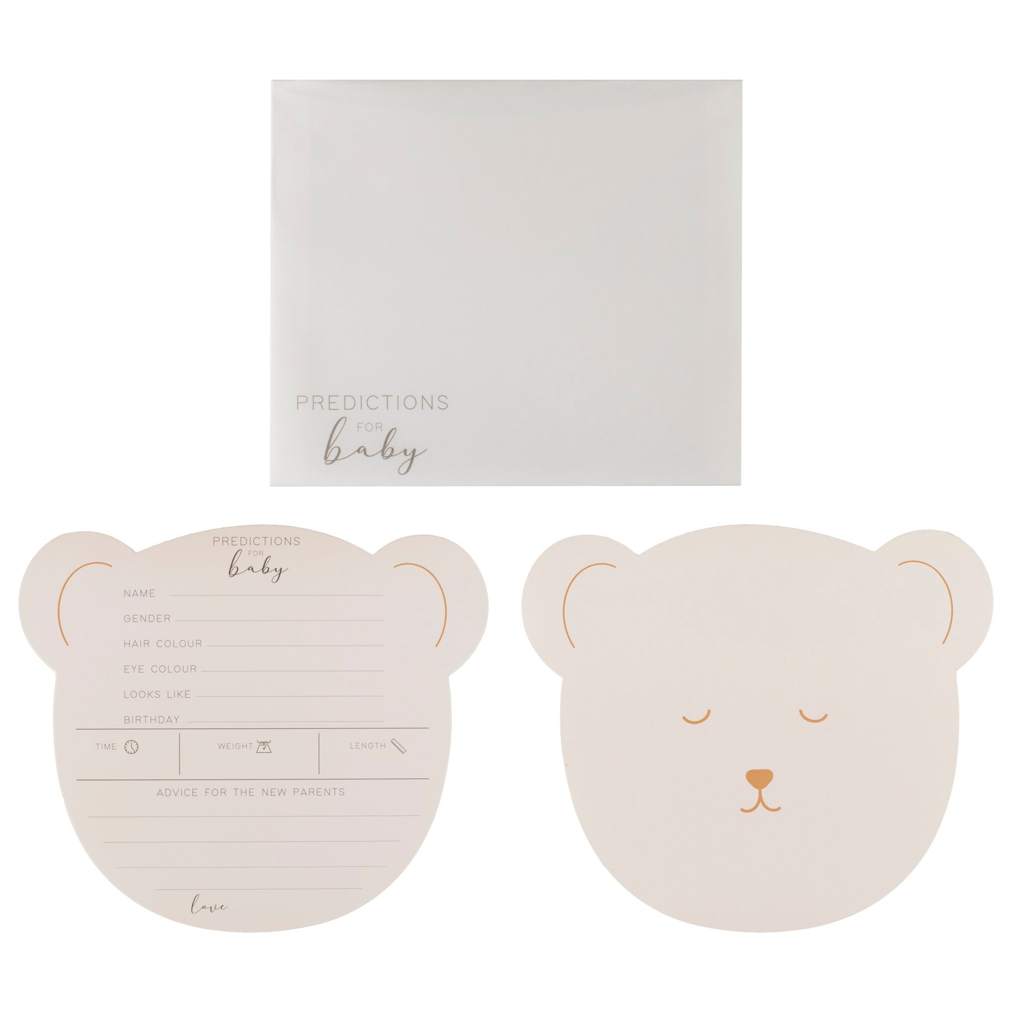 Teddy Bear Baby Shower Advice Cards