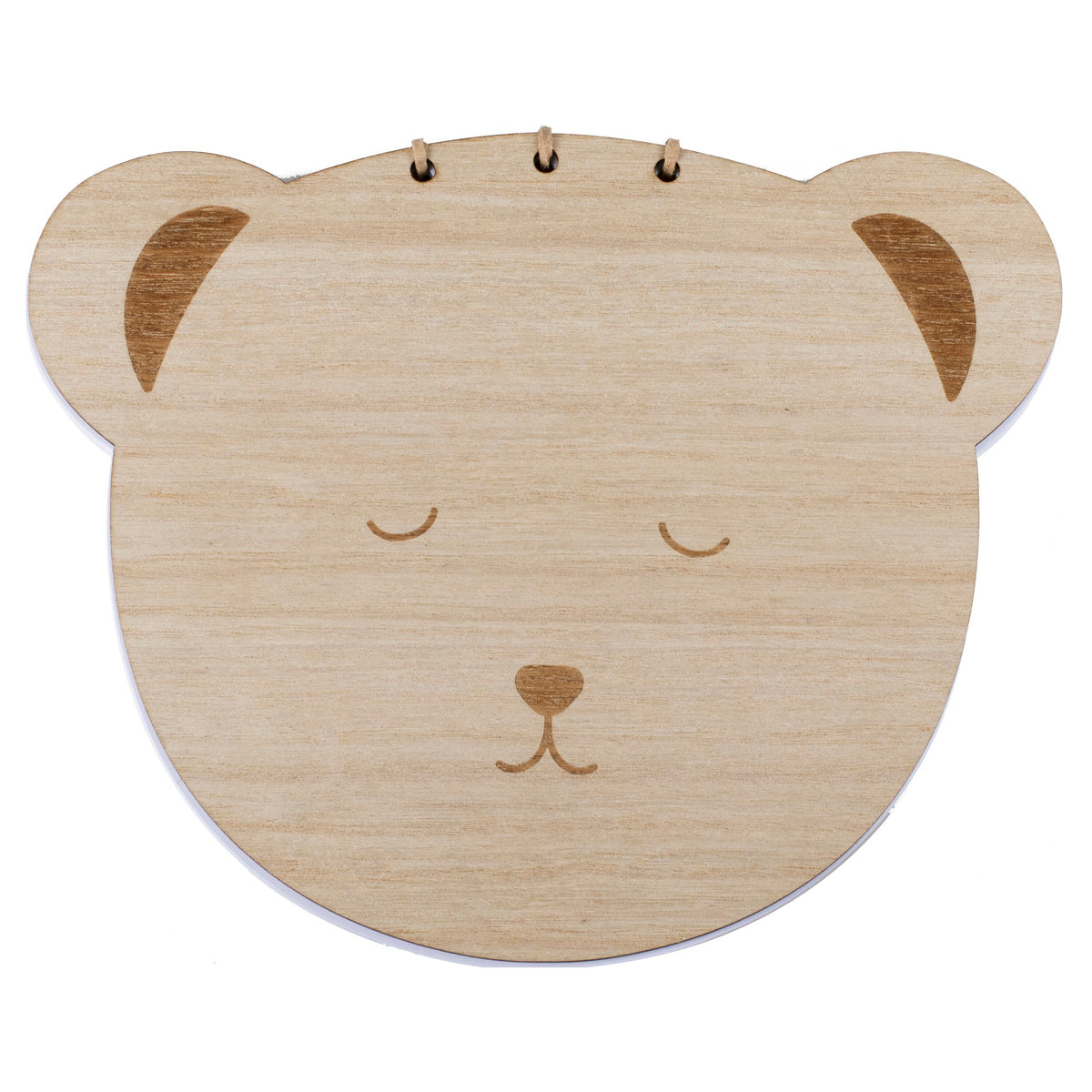 Wooden Teddy Baby Shower Guest Book