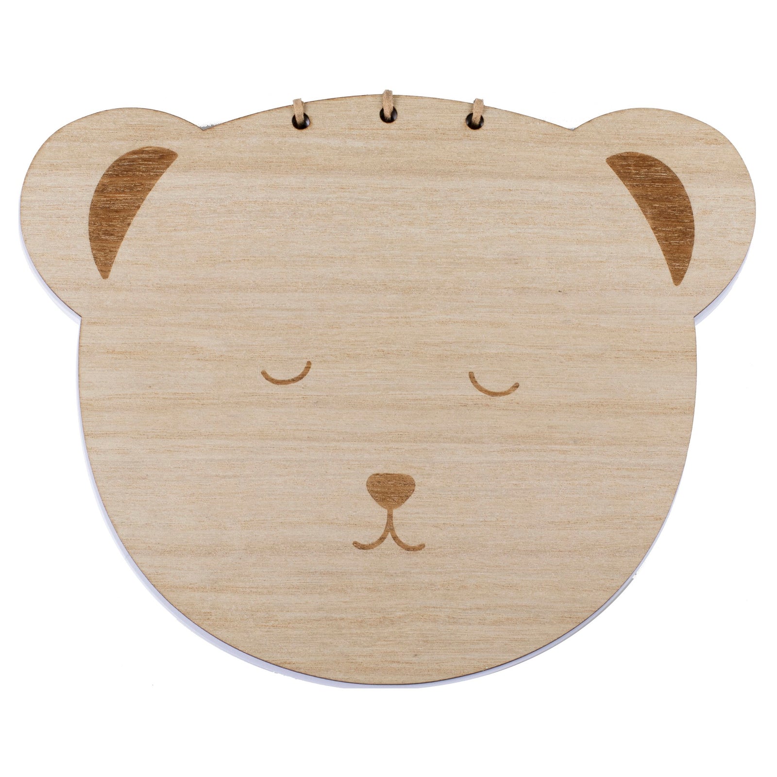 Wooden Teddy Baby Shower Guest Book