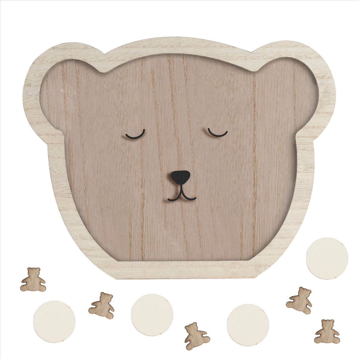 Wooden Teddy Baby Shower Guest Book Alternative