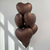 Metallic Brown Jelly Heart Foil 18"