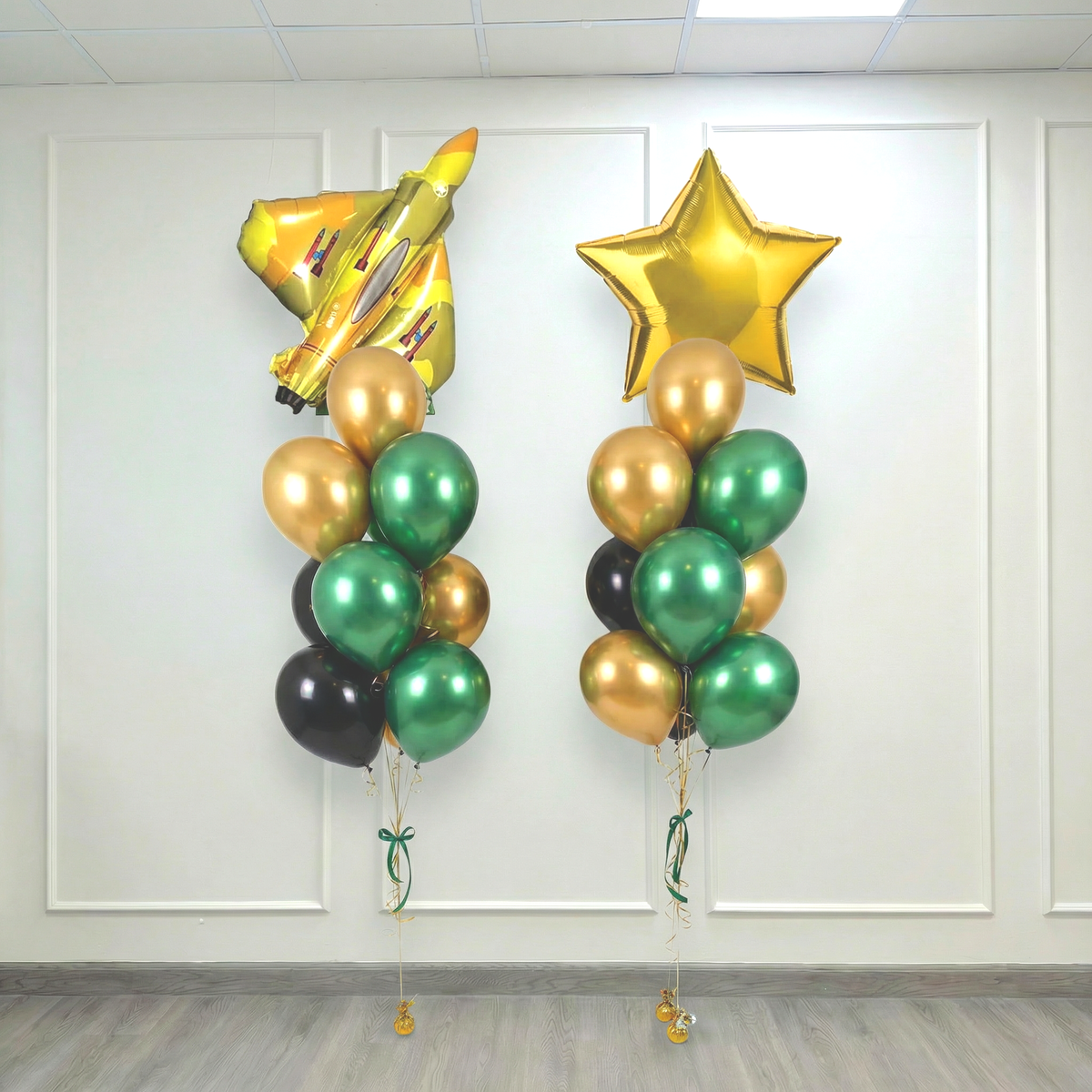 Military Fighter Jet Balloon Bouquet