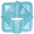 Pastel Blue Party Cups
