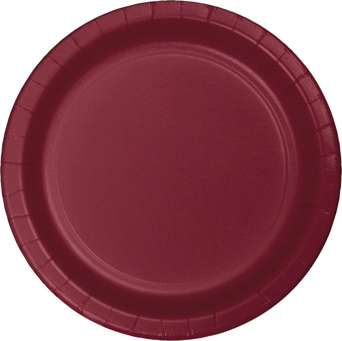 Burgundy Banquet Plate